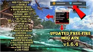 ⚡FREE FIRE⚡MOD/HACK v1.6.4 (No Fog, HeadShot Damage (264), High Damage hack, Auto Aim Lock) 2018