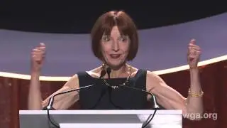 Olive Kitteridge's Jane Anderson takes home the 2015 Writers Guild Award for Long Form Adapted