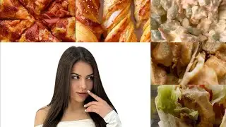 ASMR | Egg salad, Chicken/Caeser wrap, Lazy pizza, Sticks with ham and cheese