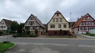 RV camping in Neulingen, a traditional Swabian village