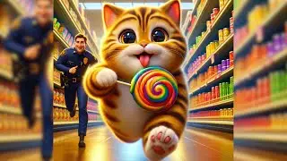 Cats and Candy Paradise - Cute Cats 😿 Toby #cat #cute #ai