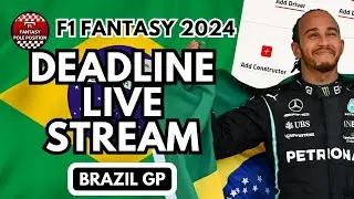 BRAZIL GP DEADLINE LIVE STREAM - F1 FANTASY 2024 TIPS