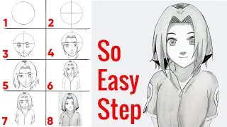 How To Draw Sakura From Naruto Easy - My Brilliant Art