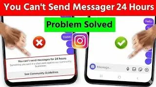You can't send message for 24 hours 😱 instagram message problem solution 🤩 #instagramproblem #trend