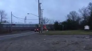 Morning CSX autorac at Diamond St