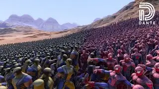 18.000 Spidermans vs 15.000 Wolverines- Ultimate Epic Battle Simulator 2- UEBS 2