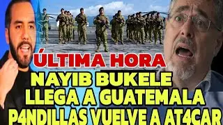 DIOS MIO NAYIB BUKELE LLEGA A GUATEMALA , P4NDILLAS VUELVEN A AT4CAR POLICIAS