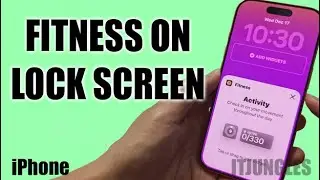 Добавьте виджет &laquo;Фитнес-активность&raquo; на экран блокировки iPhone.