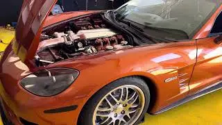 Supercharged C6 Z06 Corvette with LSX Crate Engine Dyno and Walk Around