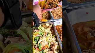 Cheapest Buffet in the world | Bangkok Thailand Cheapest Street food Buffet #shorts #buffet #food