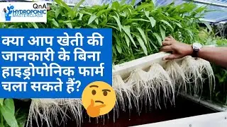 क्या आप खेती की जानकारी के बिना हाइड्रोपोनिक फार्म चला सकते हैं?