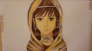 Practice with COPIC markers: Desert Princess