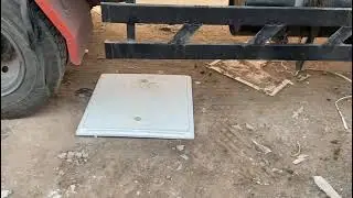 FRP MANHOLE COVER STRENGTH TEST.