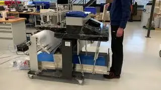Rollbag R3200XL Fulfillment Auto Bagger + Front to Back Outfeed Conveyor - Label Up Poly Mailers
