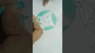 Go green  Environmental drawing🌱🌱            Save plants🌱🌱 and trees🌲🌳🌴