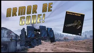 Starfall autocannons rip enemies apart | Crossout