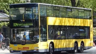 Bus Mitfahrt von S Schöneweide/Sterndamm bis U Krumme Lanke im MAN DD auf X11 Komplette Linie
