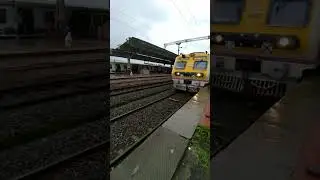 Monsoon Mumbai Local Trains At Kelve  Road Station