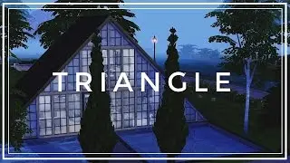 The Sims 4 | Строительство Дом - треугольник | Triangle House
