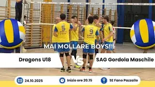 Dragons Lugano U18 0:3 SAG Volley Gordola (2 lega regionale) 