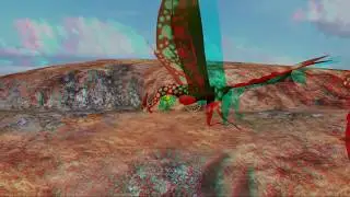Vídeo 3D - Criaturas aladas saltando da tela - By Edson Batista