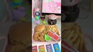 ninja turtle x hello kitty 🍔🍟🐢 #kawaii #sanrio #shorts #cute #asmr #mcdonalds #aesthetic