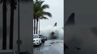 Massive Tsunami Appears with Unstoppable Force! 🌊😱🌪️