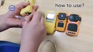 Do you know how to use the External Pump for diffusion type gas detector