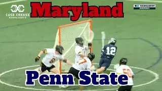 Big 10 Semi Penn State vs Maryland 2025 Lacrosse Highlights