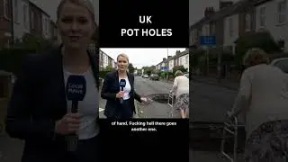 🤣 Old Lady Falls in Manhole During Live News! | #FunnyShorts #AI #EpicFail