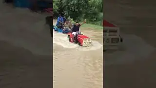 Vst shakti 180D tractor in water #mitshubishi #vstshakti