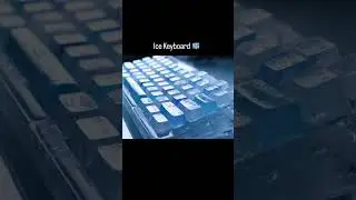 2 Type of keyboard with one do you like more ? #keyboard #fire #ice #asmr