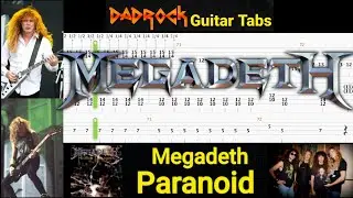 Paranoid - Megadeth - Guitar + Bass TABS Lesson