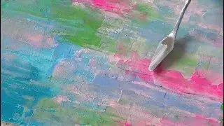 Painting Part-1 |Abstract Background Painting | Palette Knife |Modern Art |Texture Art |Relaxing