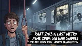 Raat 2:03 ki LAST METRO Jisme Zinda Log Nahi Chadhte Real Hindi Horror Story | Haunted Train Mystery