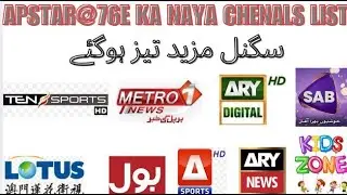 Apstar7@76E ka naya chennals list signal mazeed strong hogaye