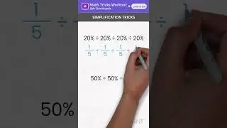Simplification Tricks - Division Tricks - Math Tricks - Easy Math Tricks - Percentages #mathstricks