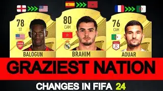 FIFA 24 | CRAZIEST NATION CHANGES (EA FC 24)! 💀😲 ft. Balogun, Brahim Diaz, Aouar...