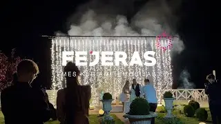 Vestuvinio torto prapjovimas/Fejerverkų fontanų ir krioklio efektai