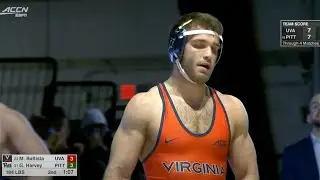 184lbs Michael Battista (Virginia) dec Gregg Harvey (Pitt)