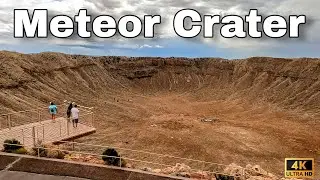 Massive METEOR CRATER in Arizona Desert - 4K 60fps