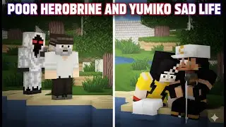 POOR HEROBRINE AND YUMIKO SAD LIFE | SAD STORY #Minecraft3D #StoryTelling #DIYMinecraft