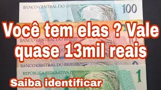 Cole&ccedil;&atilde;o de Cedulas da Primeira Fam&iacute;lia do Real  Vale Quase 13Mil  Reais