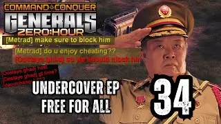 Обвинения в читерстве, 1 на 3 и 3 армии в качестве пехоты! - Undercover FFA, эпизод 34 | C&C Gene...