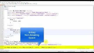 HTML Line space