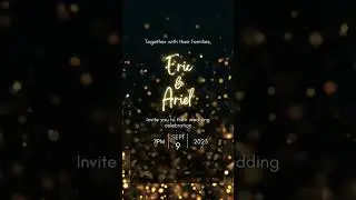 Personalized Wedding Video Invitation, Unique and Creative Digital Wedding Invitation