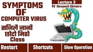 Symptoms of Virus affected Computer || Easily Explained || Nepali ( Lecture-3)
