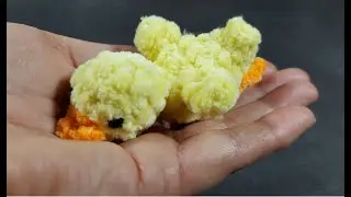 Chenille Mini`s h&auml;keln (Schritt f&uuml;r Schritt) super f&uuml;r Restwolle