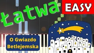 🎹 O Gwiazdo Betlejemska - Piano Tutorial (łatwa wersja) 🎵 NUTY W OPISIE 🎼