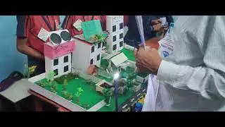 #District level science exhibition # Project presentation of Master Nikhil Patil & Samarth Patil.
